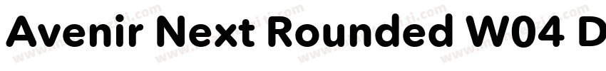 Avenir Next Rounded W04 Demi字体转换